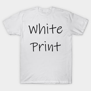 White Print T-Shirt